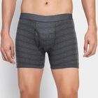 Men's 100% Cotton Trunks , Dark Grey, small