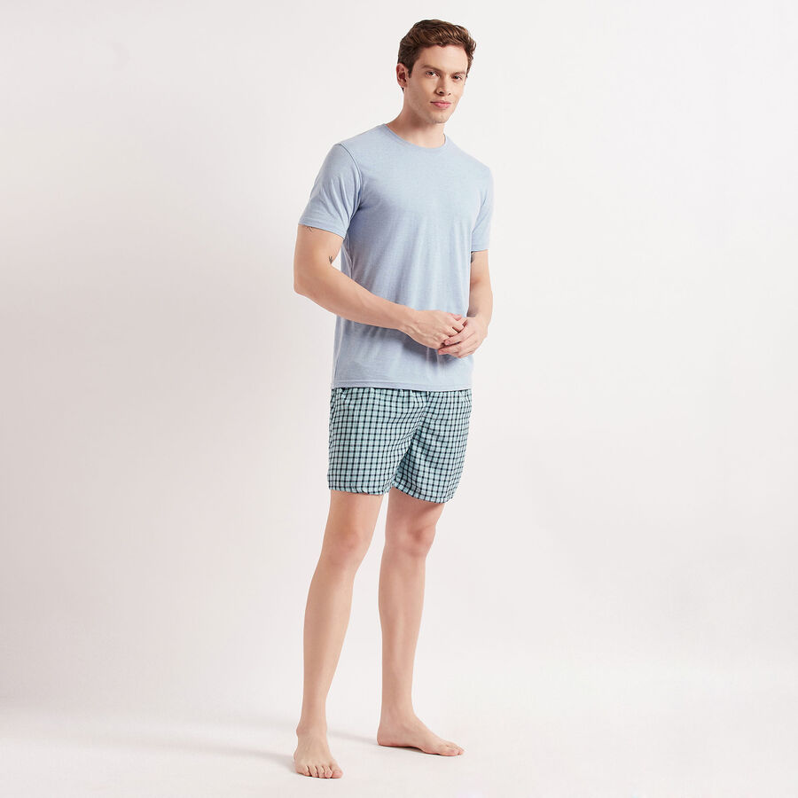 Checks Boxers, Dark Blue, large image number null