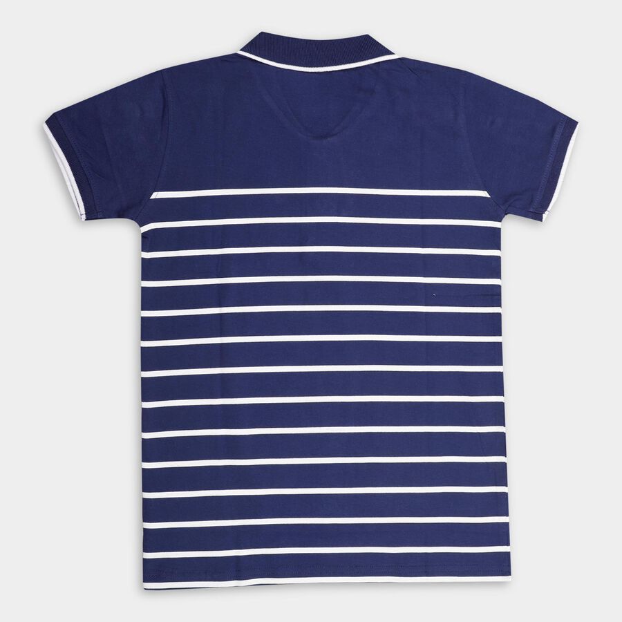 Boys' Half Sleeves T-Shirt , Navy Blue, large image number null
