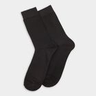 Men's Socks (Pack of 2), काला, small