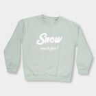 Girls Light Sage Green Crew Neck Casual Sweatshirt, हल्का हरा, small image number null
