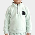 Boys Light Blue High Neck Applique Baba Suit, Light Blue, small