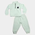 Boys Light Blue High Neck Applique Baba Suit, Light Blue, small