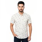 Men's Light Green Cotton Spread Collar Regular Fit Casual Shirt, Light Green, small