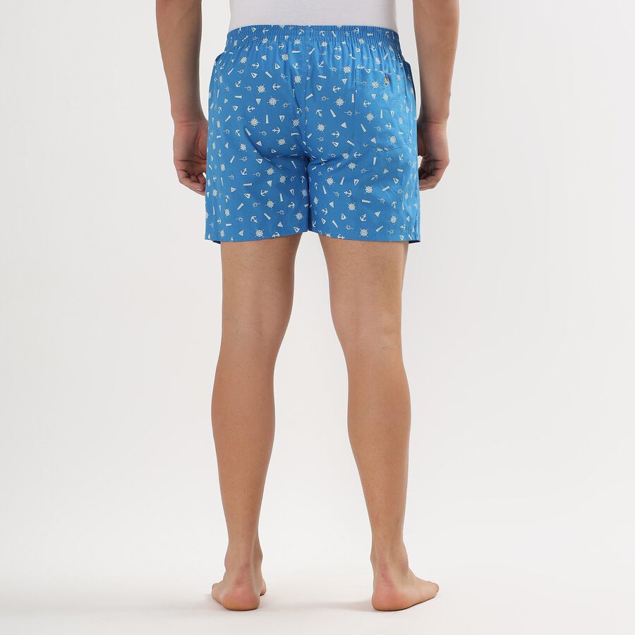 Men's 100% Cotton Boxers , Mid Blue, large image number null