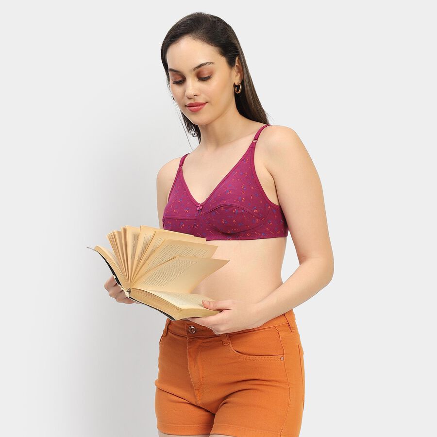 Ladies' Bra , वाइन, large image number null