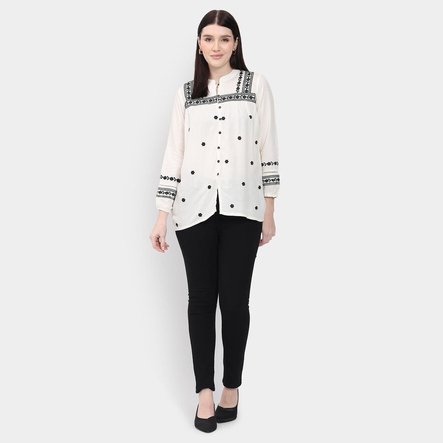Ladies' Shirt , ऑफ व्हाइट, large image number null