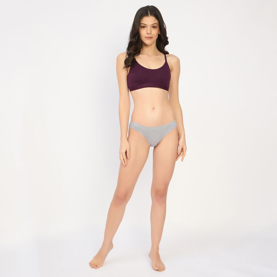 Ladies' Panty , Melange Light Grey, large image number null
