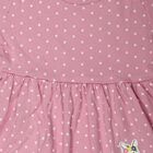 Girls' Lilac Polka Dot Printed Fit and Flare Frock, लाइलेक, small