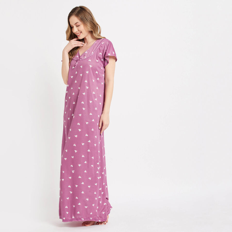 All Over Print Nighty, Lilac, large image number null