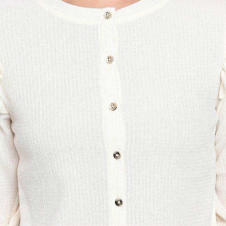 Ladies'  Crop  Top, Off White, large image number null