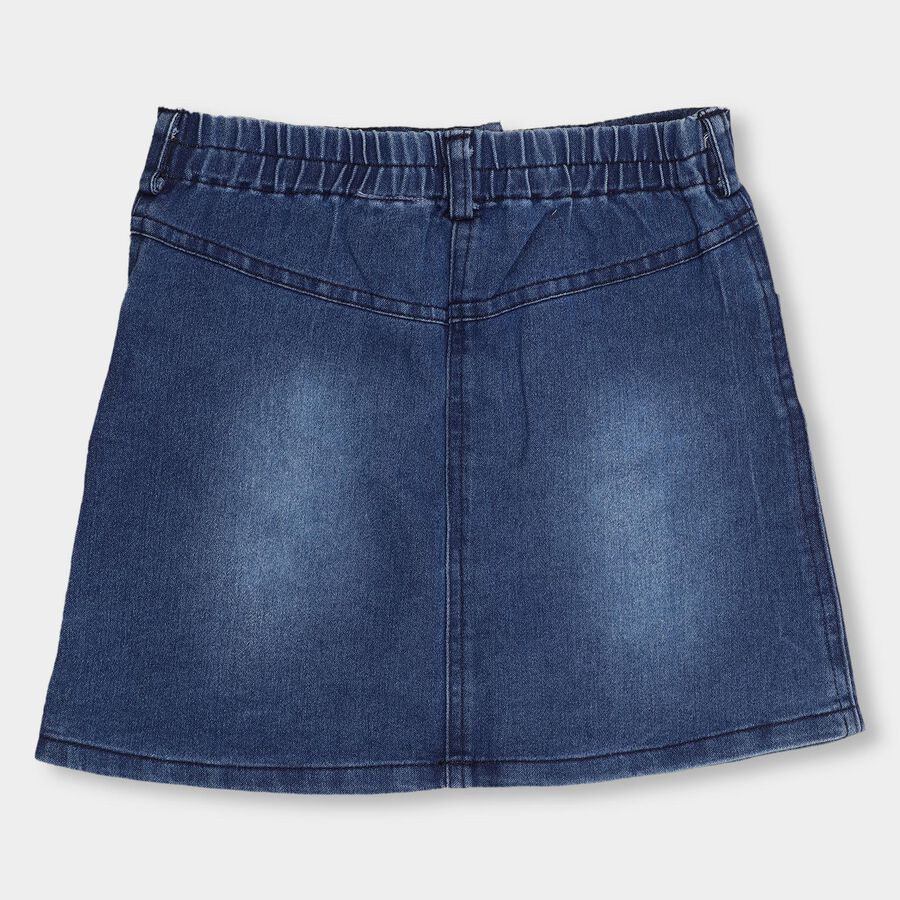 Girls' Skirt , Dark Blue, large image number null