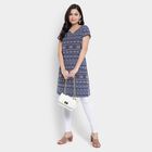 Cotton Straight Kurta, Navy Blue, small image number null