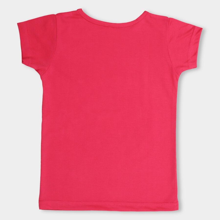 Girls' T-Shirt , रानी (फ्यूशिया), large image number null