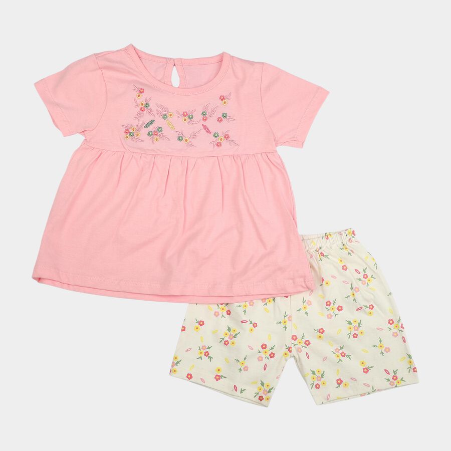 Infants' Short Set, Light Pink, large