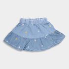 Girls' Skirt , मध्यम नीला, small image number null