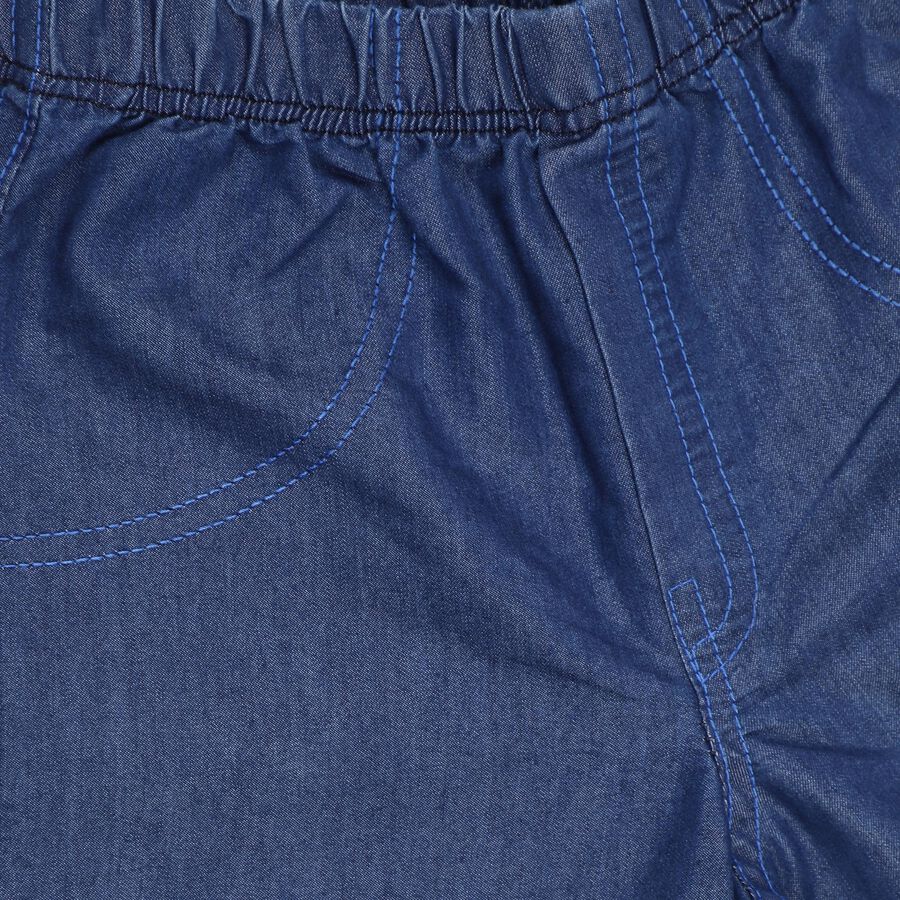 Boys' 100% Cotton Woven Baba Suit, Royal Blue, large image number null
