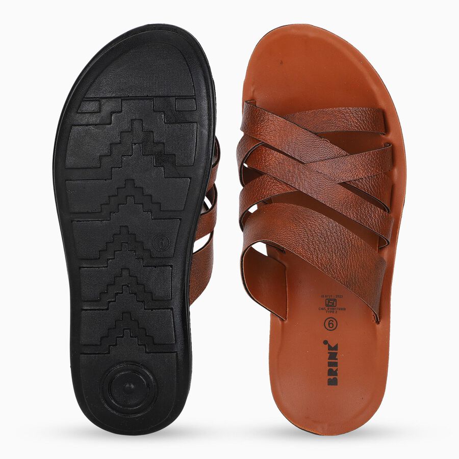 Men's Sandal, भूरा, large