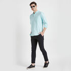 Solid Casual Shirt, Light Green, small image number null