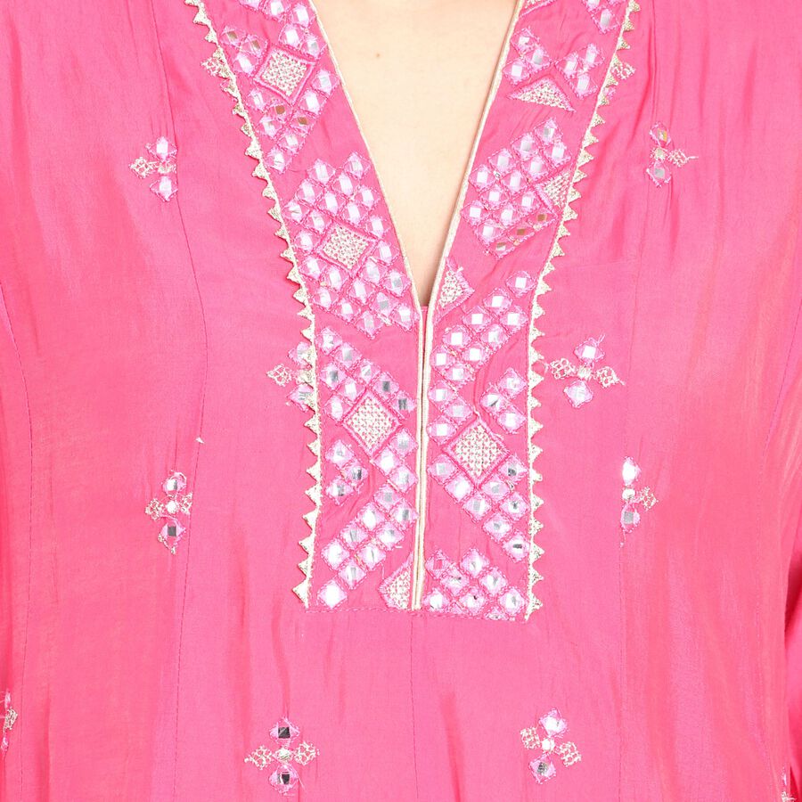 Ladies' Kurta Pyjama Set with Dupatta, रानी (फ्यूशिया), large image number null