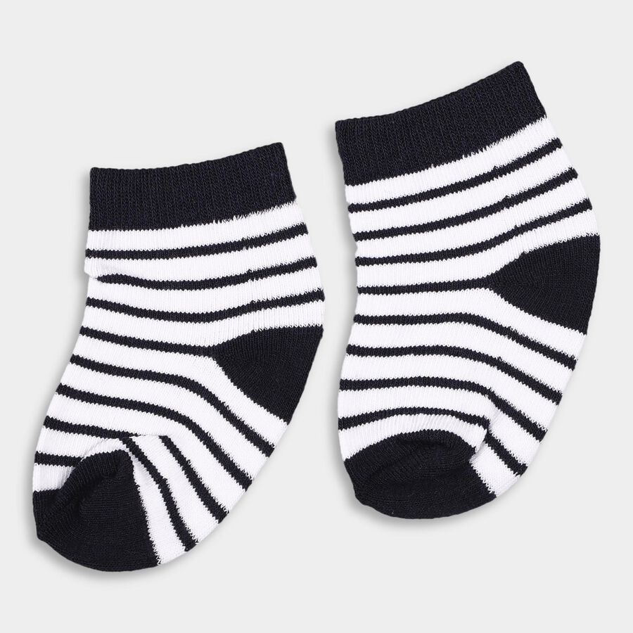 Infants' Socks (Pack of 3), Navy Blue, large