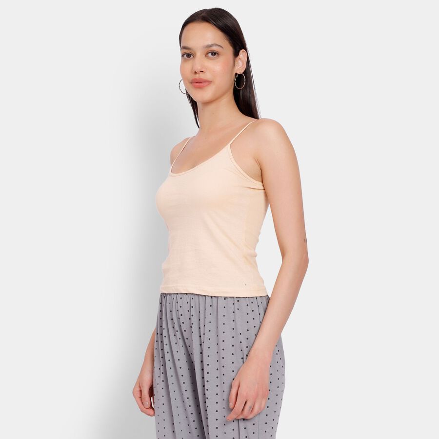 Ladies' 100% Cotton Slips, Beige, large image number null