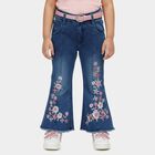 Girls' Jeans, गहरा नीला, small