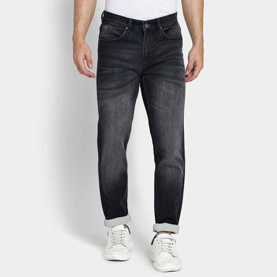 Men's Slim Fit Jeans , Light Grey, large image number null
