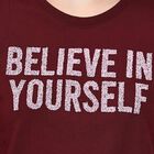 Ladies' 100% Cotton Round Neck T-Shirt , Wine, small image number null