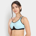 Solid Non-Padded Push Up Bra, Aqua, small image number null