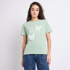 Ladies' Round Neck T-Shirt , हल्का हरा, small