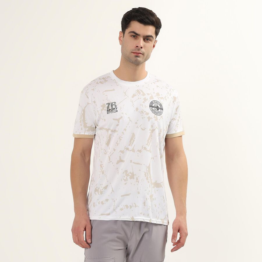 Men's Drifit T-Shirt, सफ़ेद, large