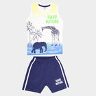 Boys Cotton Baba Suit, Yellow, small image number null