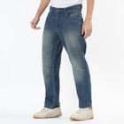 Men's 100% Cotton Jeans, गहरा नीला, small image number null