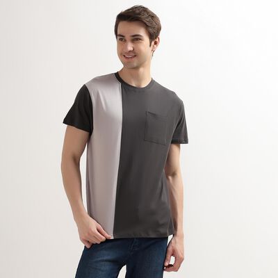 Men's 100% Cotton Round Neck Half Sleeves T-Shirt