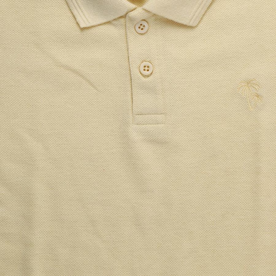 Boys Bright Yellow Crew Neck Casual Half Sleeve T-Shirt, Yellow, large