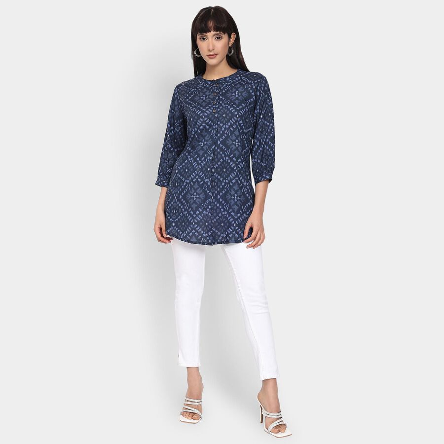 Ladies' Kurti , गहरा नीला, large image number null