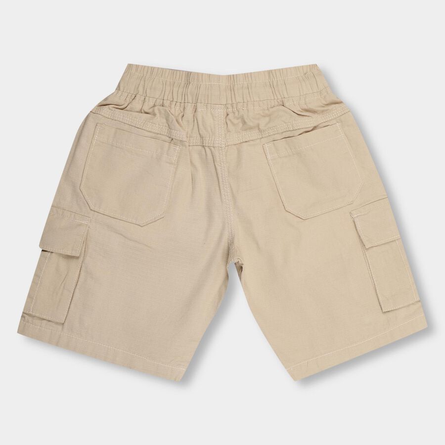 Boys' 100% Cotton Bermudas, Beige, large image number null