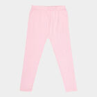 Girls Solid Leggings, Light Pink, small image number null