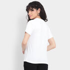 Cotton Round Neck T-Shirt, White, small image number null