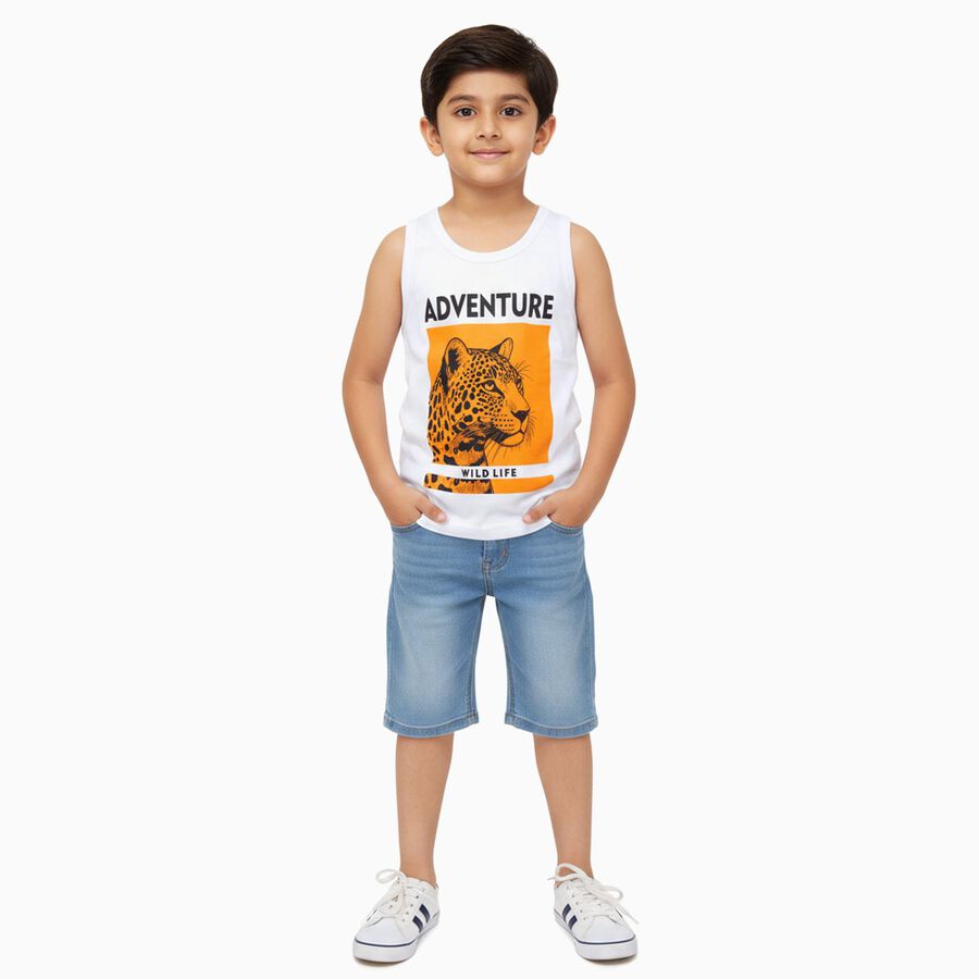 Boys' T-Shirt, White, large image number null
