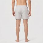 Men's Grey Relaxed Fit Striped Boxers, Light Grey, small