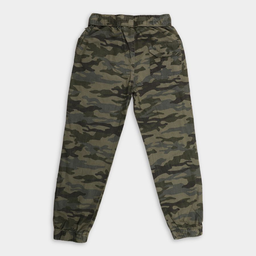 Boy's Cotton Trousers, Olive, large image number null