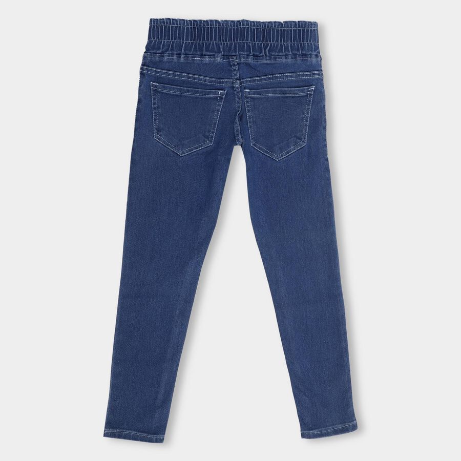 Girls' Jeans, Mid Blue, large image number null