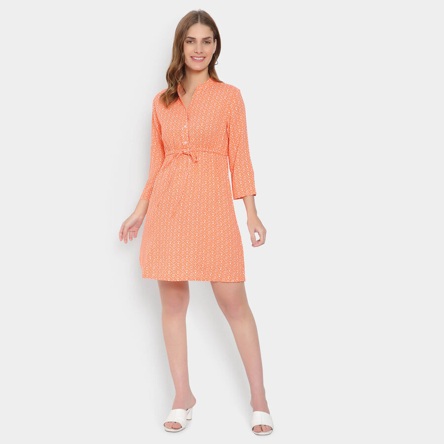 All Over Print Dress, मूँगा (कोरल), large image number null