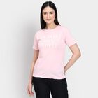 Ladies' Round Neck T-Shirt , Pink, small