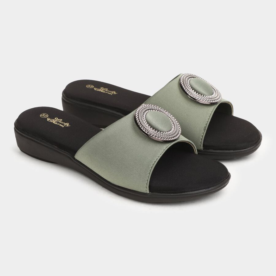Womens Sandals, Green, large image number null