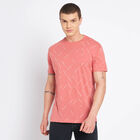 Cotton Round Neck T-Shirt, Peach, small image number null