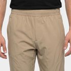 Men's Beige Straight Fit Track Pants, गहरा पीला, small