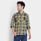 Cotton Checks Casual Shirt, Mustard, small image number null